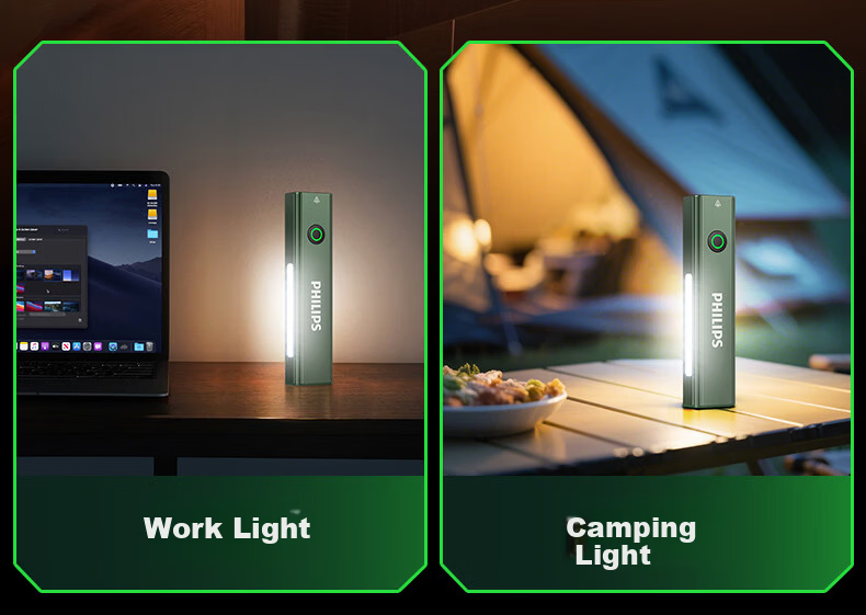 PHILIPS Flashlight, High Brightness, Magnetic Attraction, Household Use, Small Laser Pointer, Infrared Long-Range, Outdoor Lighting, Emergency Light, 6257GR 9