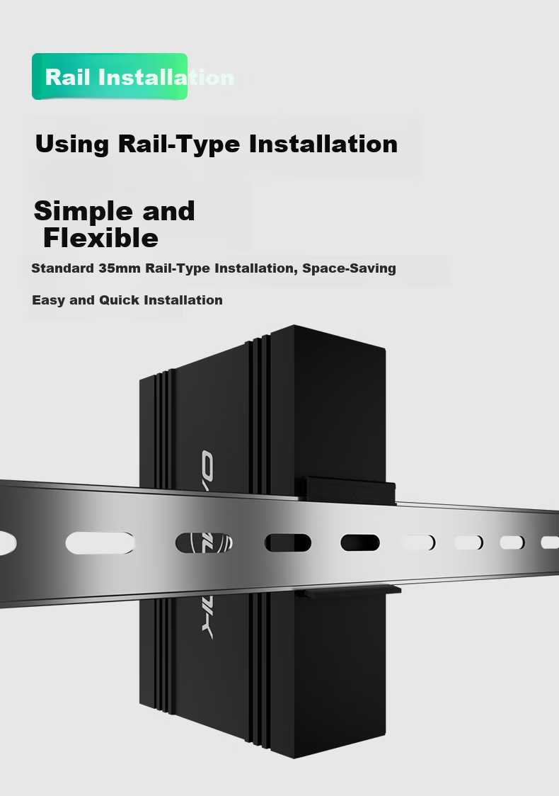 OAMLink Industrial Gigabit Switch 2 SFP Ports 4 Ethernet Ports Rail-mounted OAM-6000-45-2GX4GT-SFP 6