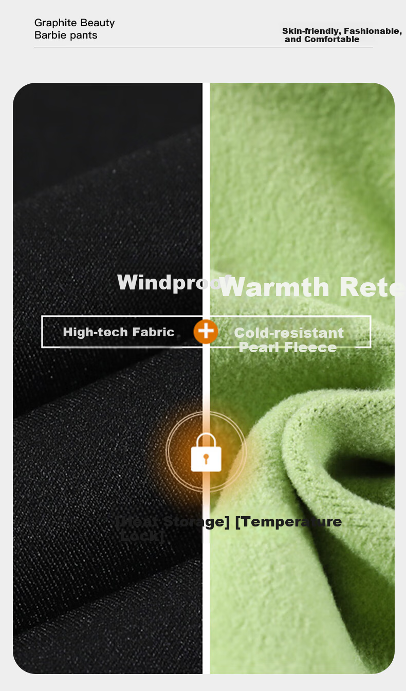 MiiOW Shark Pants [Graphene Thermal] Fleece-Lined Thickened Autumn Winter Leggings Slimming Shaping Warm Palace 2025 New Edition 7