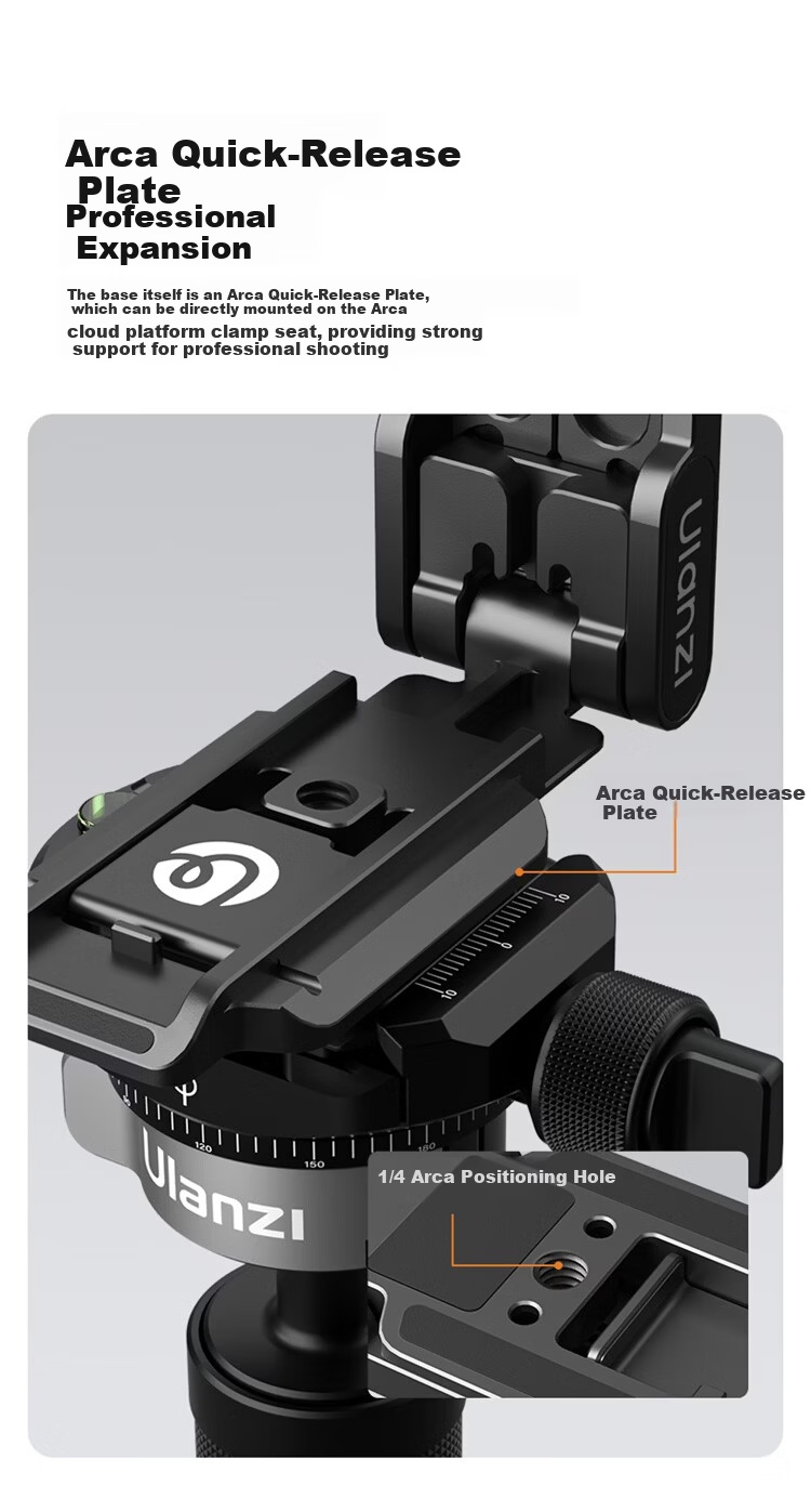 Ulanzi MA57 Carabiner Magsafe Phone Holder Portable Photography Tripod Compatible with iPhone Apple Android Desktop Selfie Stick 8