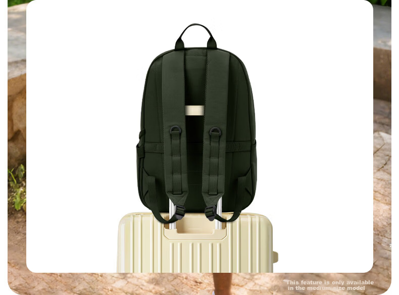 American Tourister Travel Backpack Casual Unisex School Bag High School Student Laptop Bag GT3 Olive Green 9