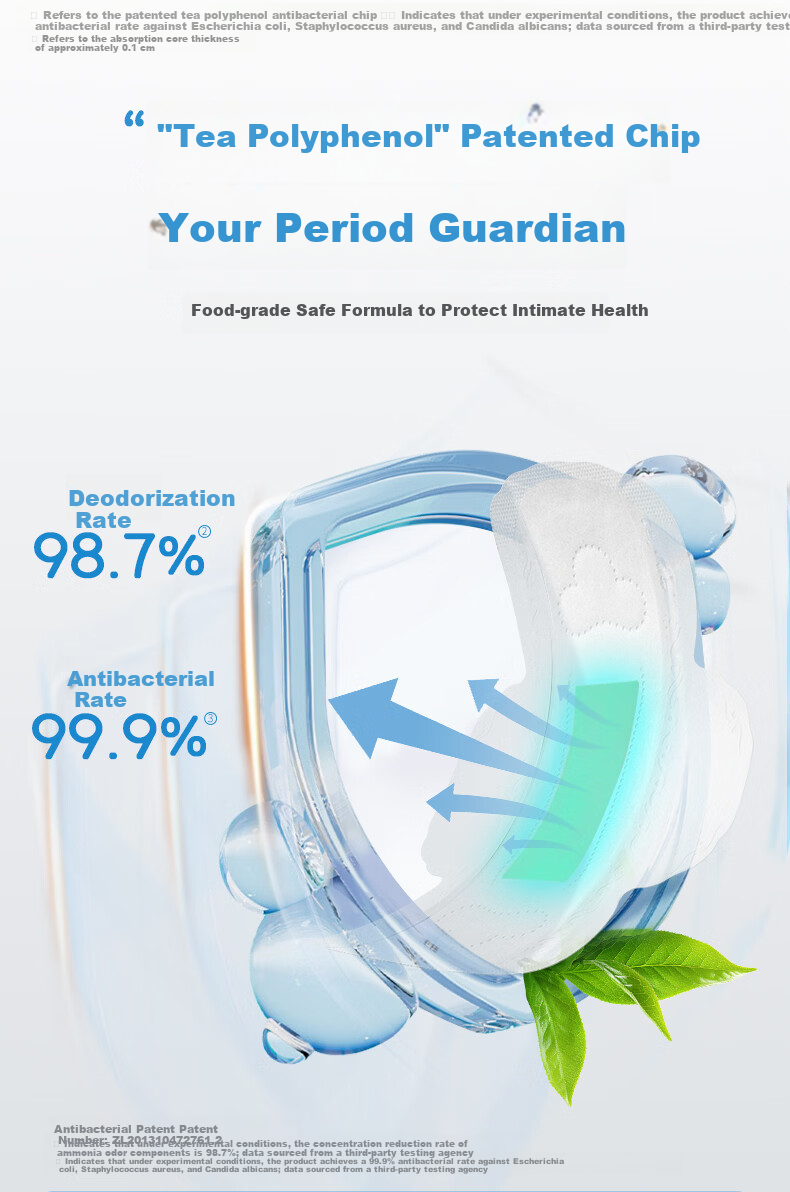 Ruipier Sanitary Pads Disinfection Grade Antibacterial Series Lightweight Breathable Menstrual Pads 285mm 5 Packs 30 Pieces JD Self-operated 4