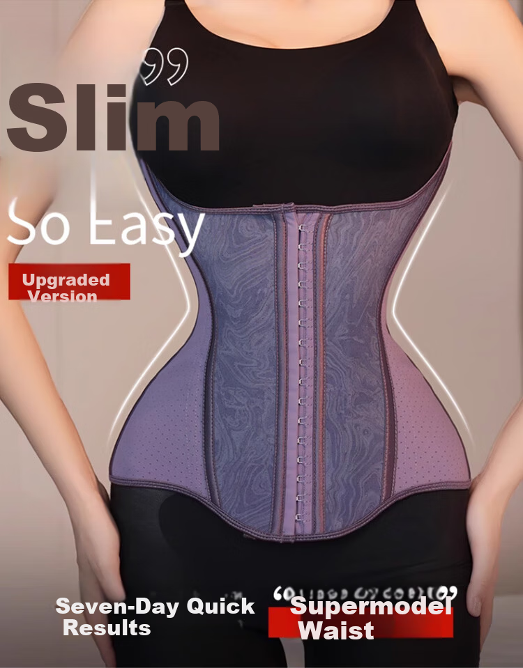 GRACEWELL Strong Abdominal Binder Slimming Summer Thin Waist Trainer for Prolonged Sitting Waist Support Fitness Waist Belt Purple M 1