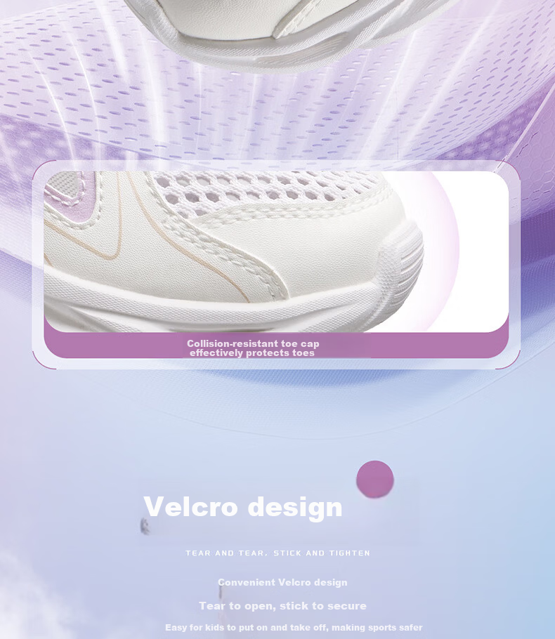 361° Kids Sports Shoes Summer 26 Boys Girls Lightweight Breathable School Running Shoes White Size 39 18