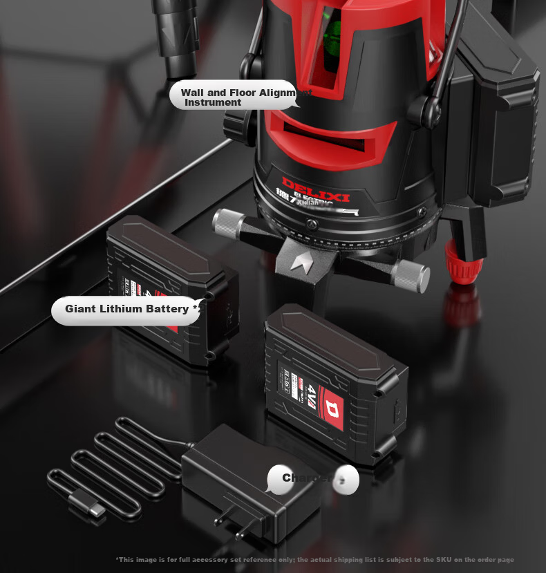 Delixi Electric 2-Line Infrared Level High-Precision Auto-Leveling Laser Fine Line Outdoor Strong Light Single Line Brand 8
