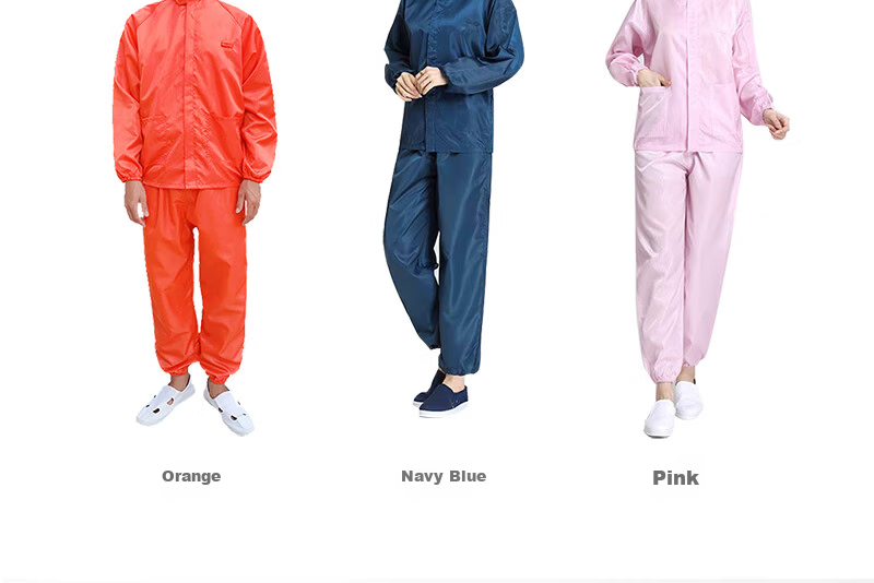 Yigongding Anti-Static Suit Split Hooded Dust-Free Clothing Dustproof Workshop Electronics Factory Unisex Work Protective Clothing Blue 2XL 3