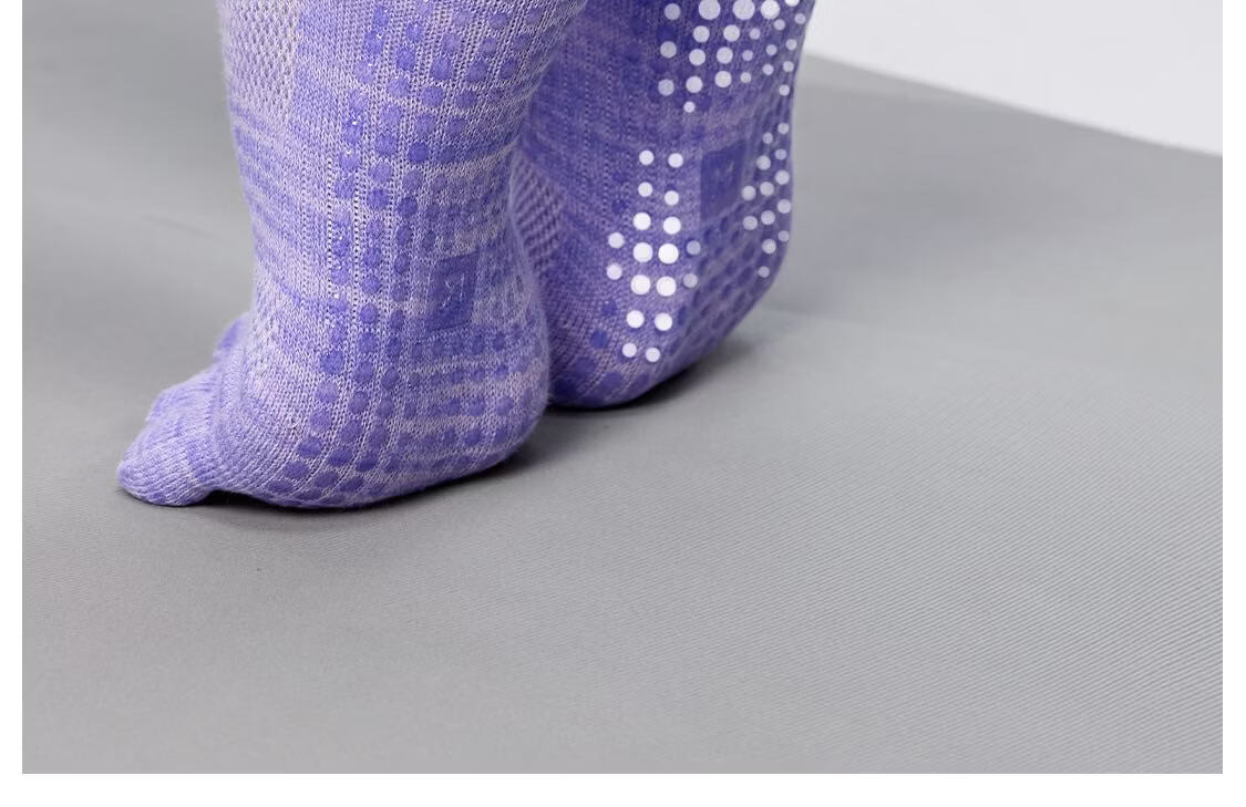 Keep Spliced Mid-Calf Five-Toe Yoga Socks Light Tea Brown One Size Fits 35-39 6