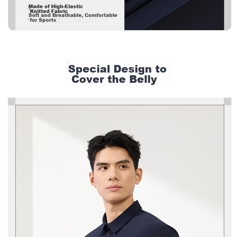 361° Men's Sports T-Shirt Spring Summer New Sun-Protective Polo Shirt Cooling Casual Short Sleeve Top 652624103-6 6