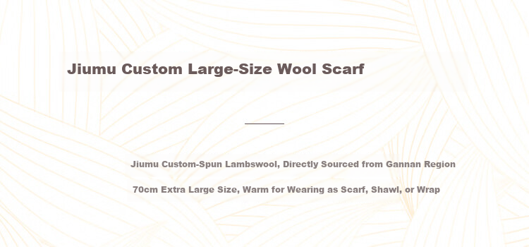 JIUMU Pure Wool Scarf for Women Autumn Winter Warm Shawl Large Wrap Gift Box New Year Birthday Present for Girls 2