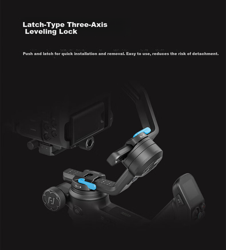 FeiyuTech Scorpion 3 Professional 3-Axis Stabilizer for Mirrorless and DSLR Cameras Live Streaming Handheld Gimbal AI Tracking Camera Stabilizer 16