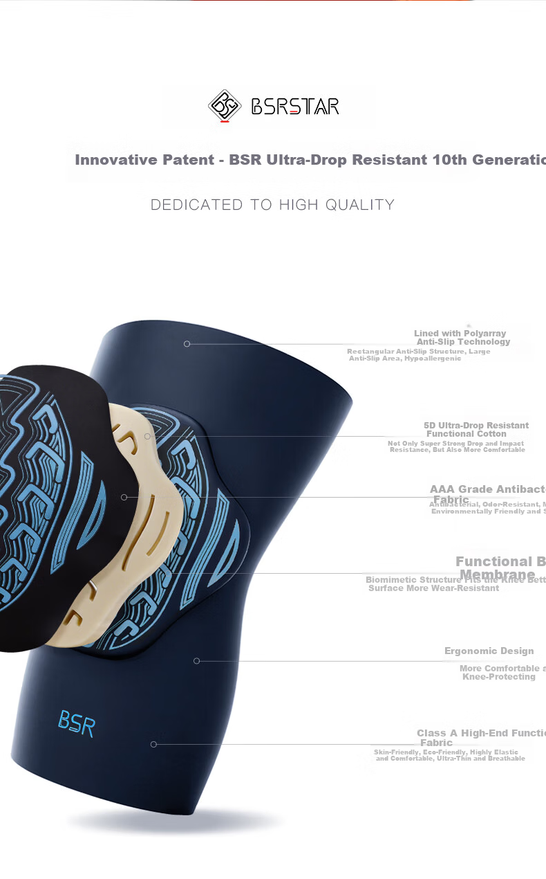 BSR Ultra-Durable 10th Generation Kids Sports Knee and Elbow Pads for Football, Cycling, Basketball, and Badminton 6