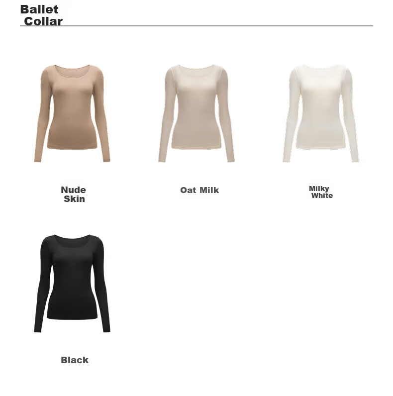 Bananain Liu Haocun Edition Thermal Skin 301 + Women's Warm Cotton-Feel Antibacterial Moisture-Wicking Thermal Underwear Autumn Base Shirt 30