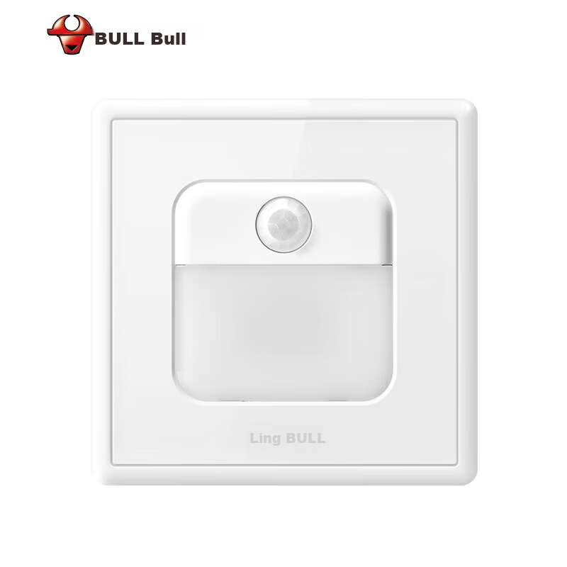 BULL G36 Series Human Body Sensor Footlight G36D123 White Concealed Switch Socket