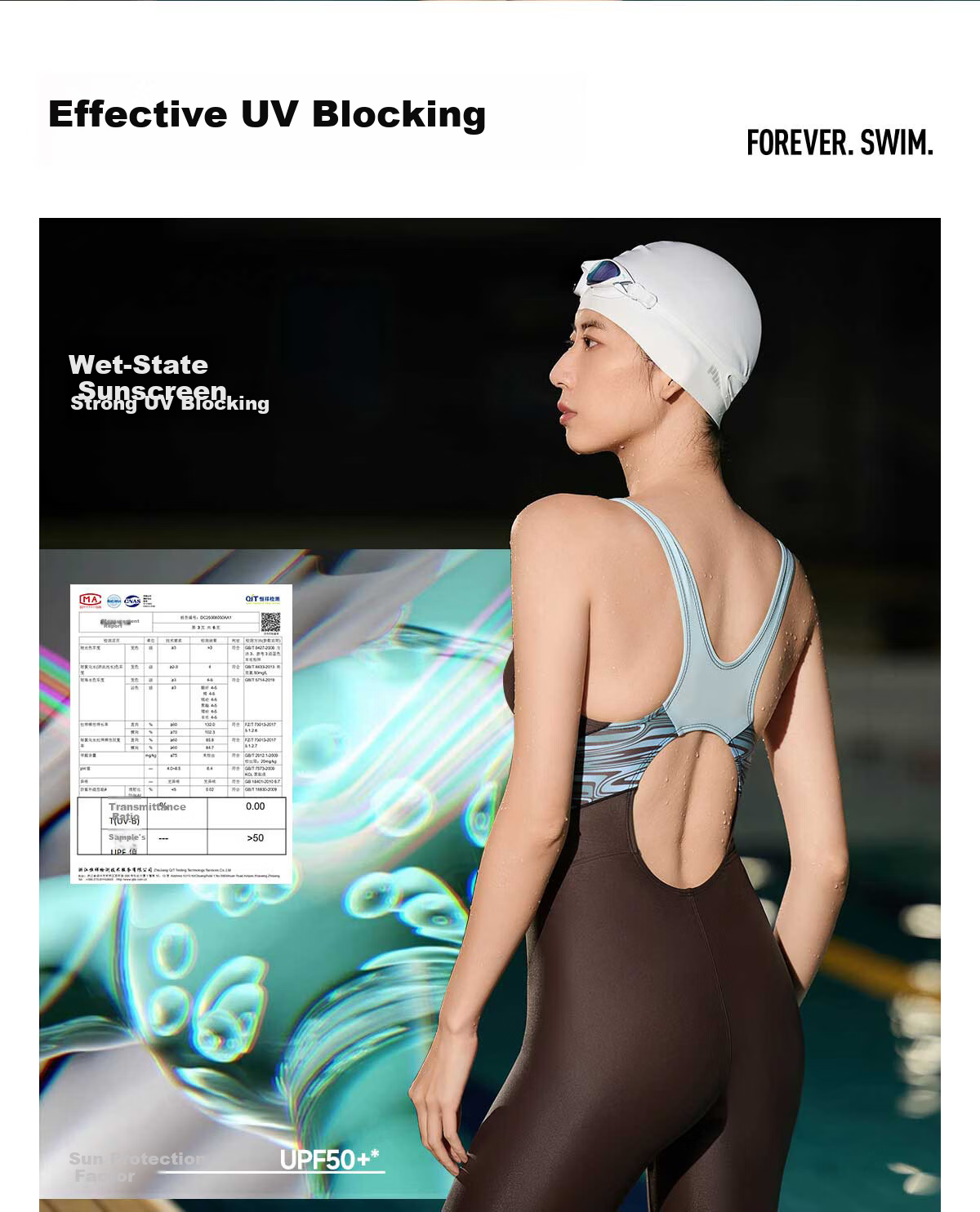 PUMA Women's One-Piece Five-Point High-Waist Slimming Swimsuit UV Protection Antibacterial High Elasticity Body-Shaping Professional Swimwear 17