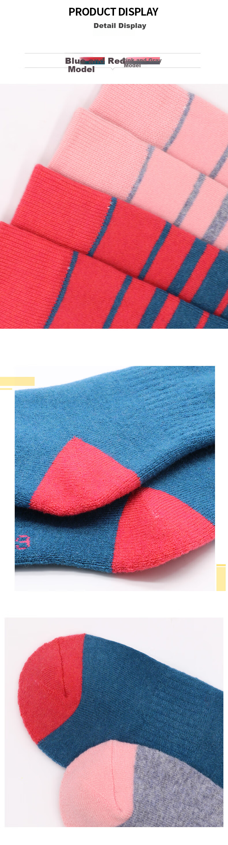 YEON Adult Ski Socks Youth Thickened Warm Wool Blend Cycling Socks YS-2001-S 7