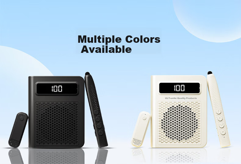 ULT-unite F25 Wireless Lavalier Microphone Mini Amplifier Speaker Teacher Lecture Multifunctional Presentation Remote Magnetic Storage Anti-Howling High Volume Long Battery Life White 19