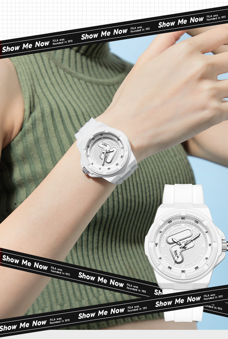 FILA Birthday Gift Watch for Women, Middle And High School Students' Exam Watch, Men's Sports Student Watch 6574-001F 6