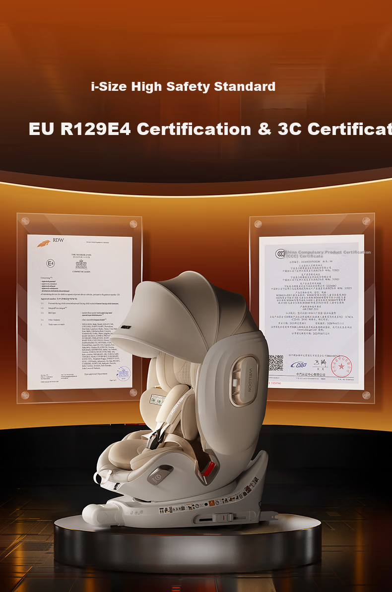 Welldon Smart LUX Child Safety Seat 0-7 Years i-Size Intelligent Ventilation AI Voice Rotation 27