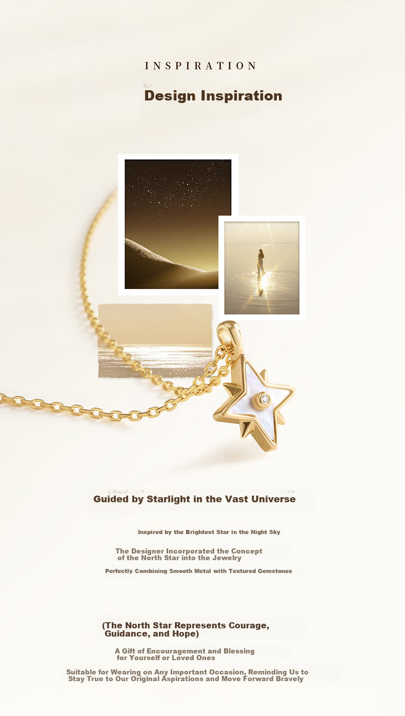 Amber Lollipop Anbo Loli Jewelry Necklace Women Eight-Pointed Star Pendant 520 Valentine's Day Birthday Gift for Girlfriend Wife 3