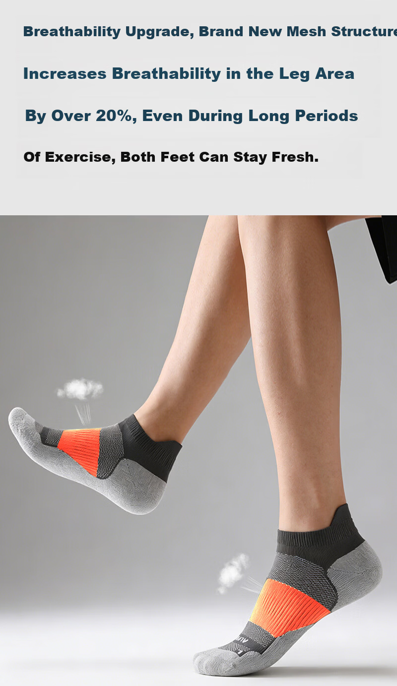 ALPINT MOUNTAIN CoolMax Professional Marathon Running Socks Moisture-Wicking Outdoor Sports Socks Trail Running Men 19