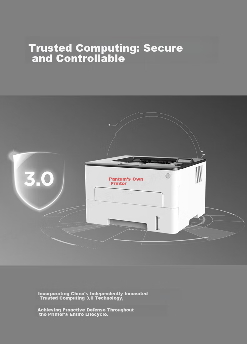 PANTUM P3365DN Domestic A4 Monochrome Laser Single-Function Printer 33ppm Automatic Duplex Office Laser Printer 3