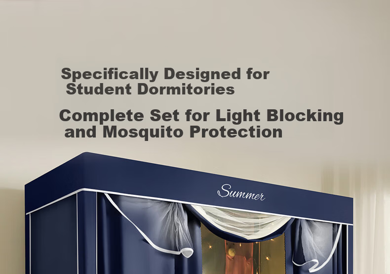 Belleace Mercury Home Textile Dormitory Student Blackout Mosquito Net Bed Curtain Upper Bunk 90*190cm 1