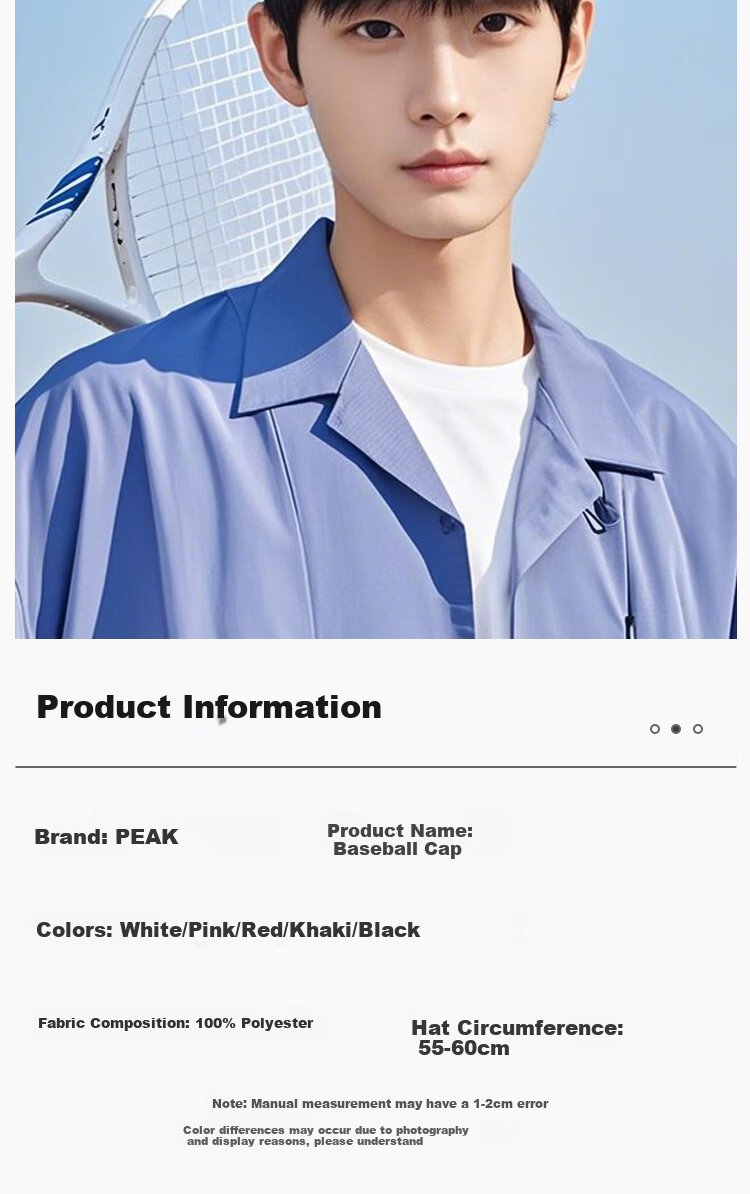 Peak Baseball Cap Outdoor Fishing Sun Protection Wide Brim Sports Versatile Breathable Sweat-Absorbing Sunshade Hat 14
