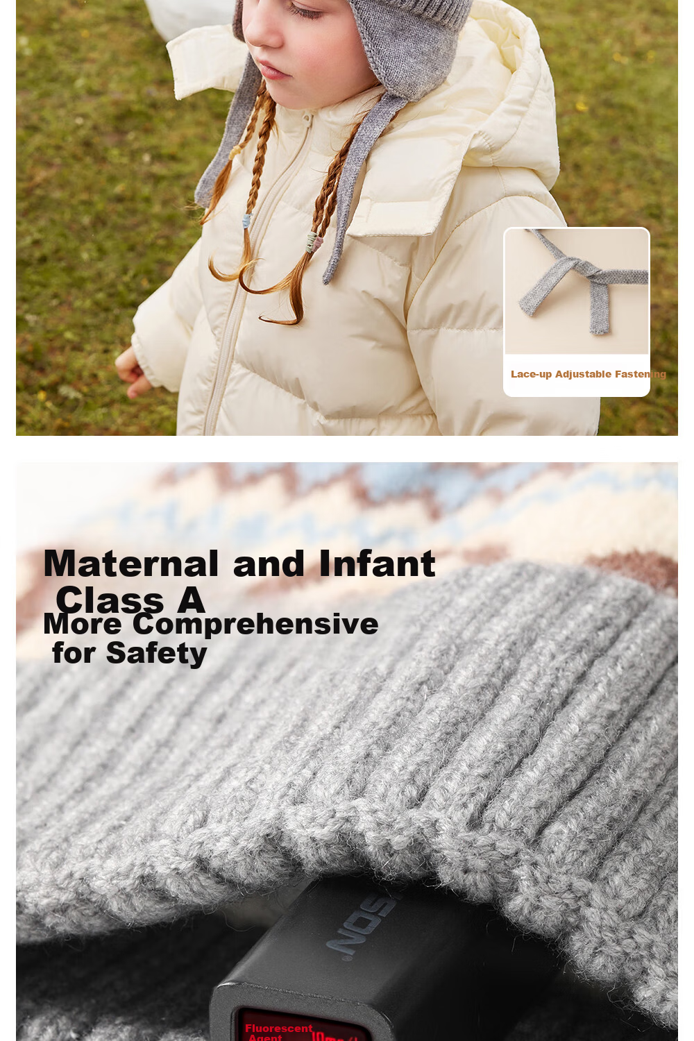 Beitaisi Children's Winter Hat, New Style for Boys And Girls, Knitted Woolen Hat, Baby Pullover, Thickened Windproof Warm Ear-Covering Cap 13