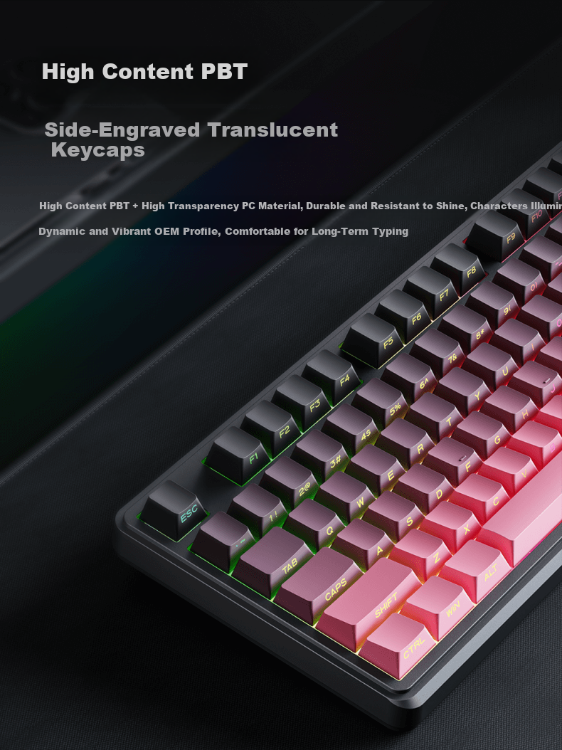 EWEADN V102 Ultra Wireless Keyboard, Bluetooth And Wired Three-Mode with Screen, Mechanical Feel, Silent, Office Film Keyboard, 99 Keys, Side Engraved, Compatible with Computers, Laptops, Tablets, IPad 4