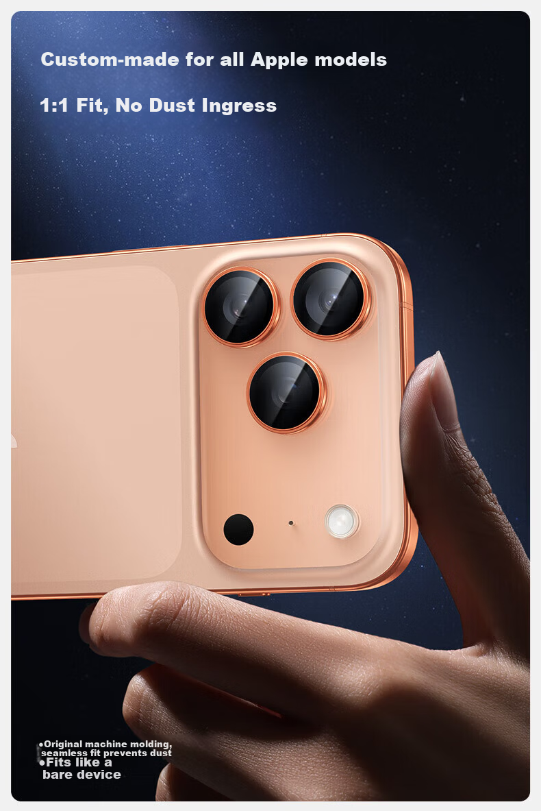 FlashMagic Sapphire AR Lens Protector for Apple iPhone 17 Pro Max Camera Lens, Compatible with iPhone 17 Pro/17 Pro Max, Built-in Positioning Protective Film 7