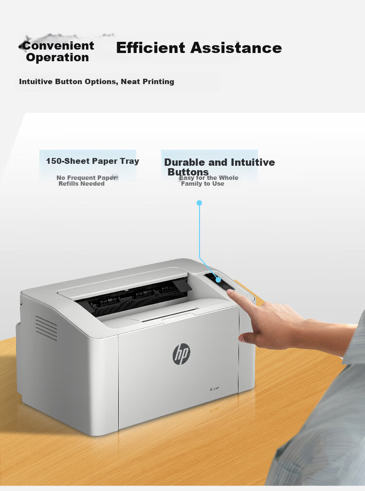 HP 102w Wireless Laser Home Printer Compact Minimalist Wireless Home Printing Task Printer 9
