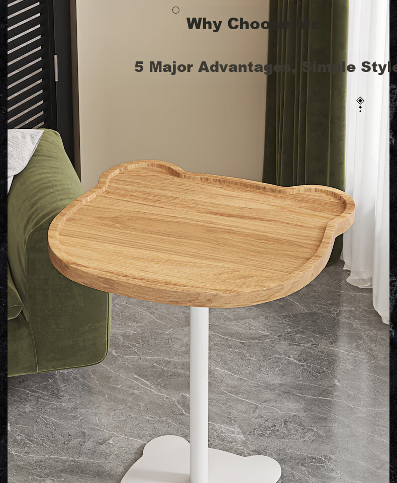 Jialiren Luxury Side Table Living Room Corner Table Storage Sofa Coffee Table Mobile Creative High-Quality 11