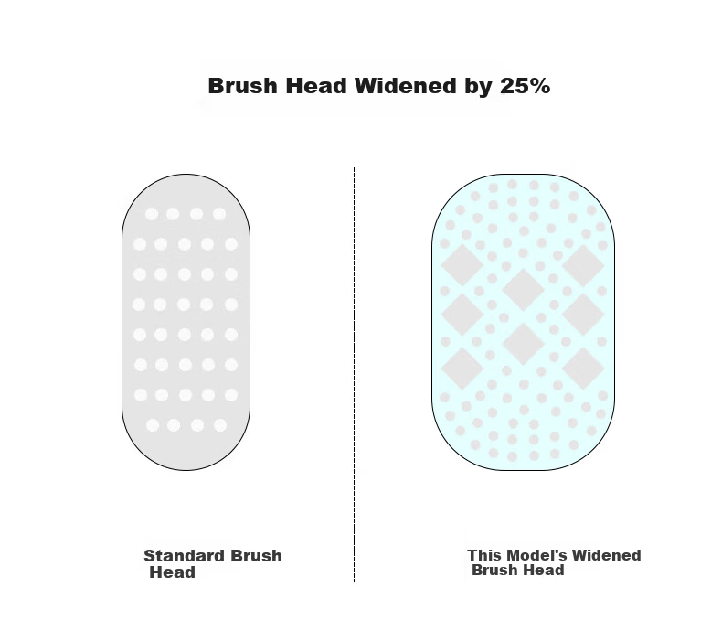 Baizao Extra Hard Durable Toothbrush Individual Pack Men's Women's Family Use Medium Hard Bristles Adult 3