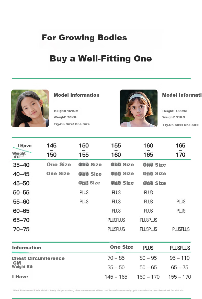 Like UU, Girls' Physical Education Sports Bra, Girls' Puberty Underwear, Children's Underwear, Student Middle School Vest-Style Girls' Brassiere 29