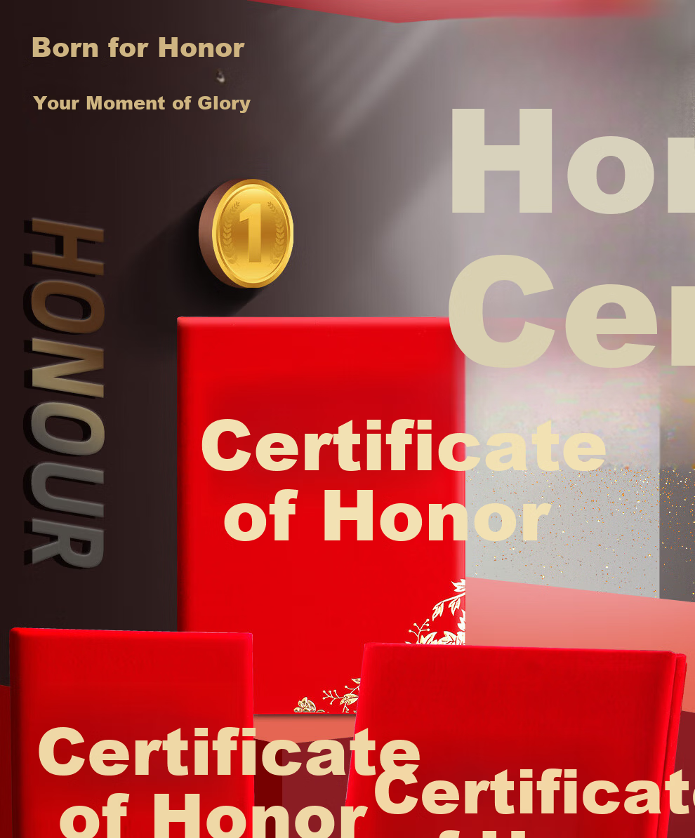 Longe 【10-Pack】Honor Certificate Award Certificate Outstanding Employee Award Red Cover High-Grade Gold Stamping Material 1