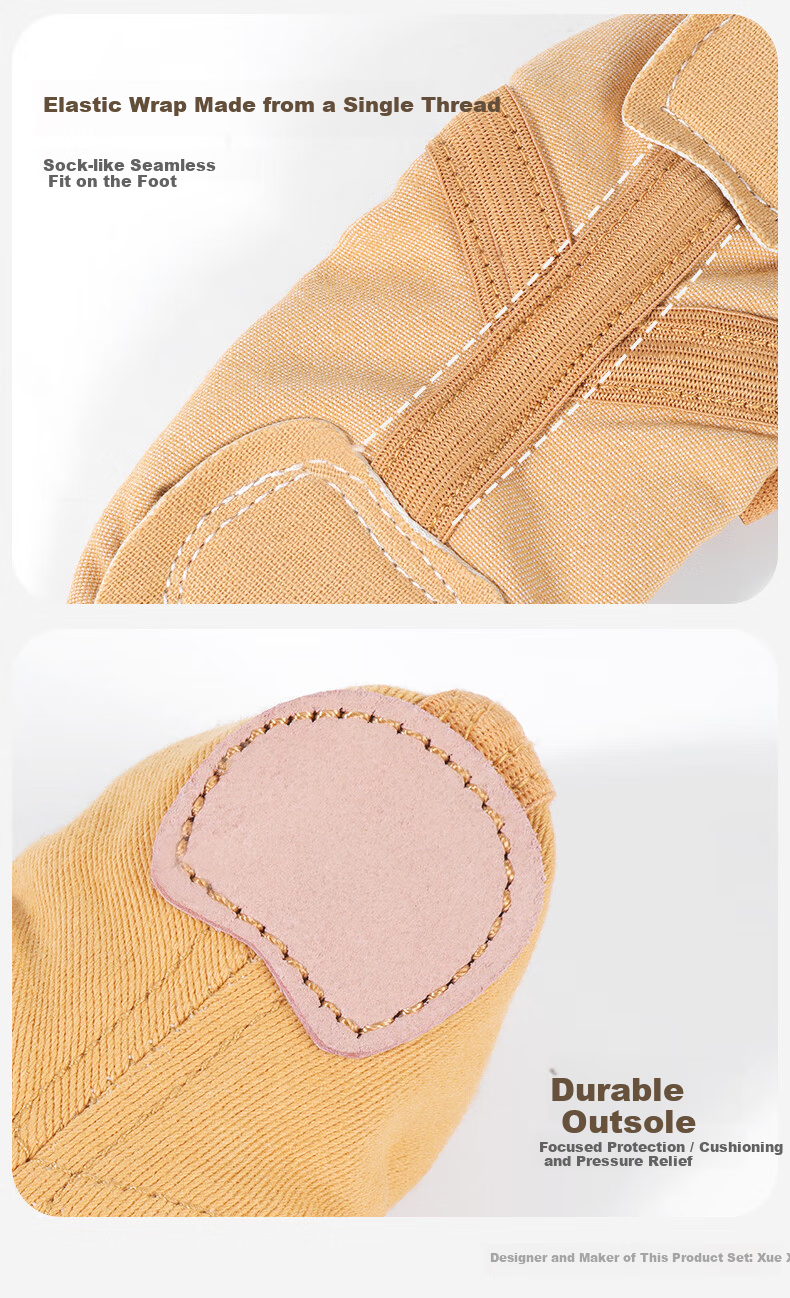 Zhiyouban Girls' Stretch Fabric Dance Shoes Soft Sole Nude Practice Shoes Professional Cat Claw Ballet Shoes for Adults 11