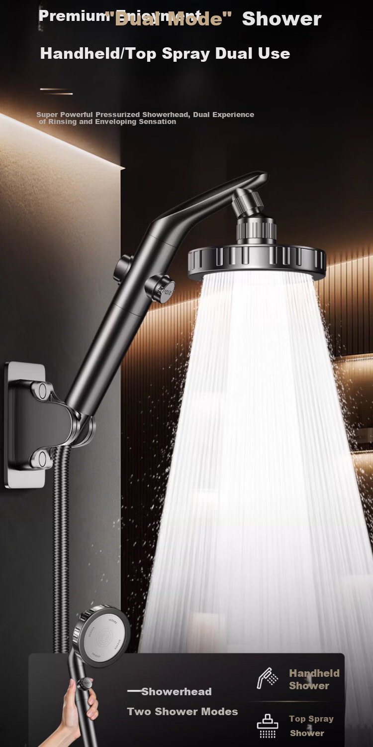 ILeddog [Germany] Large Panel High-Pressure Shower Head Home Water Filter Showerhead C-2015 2