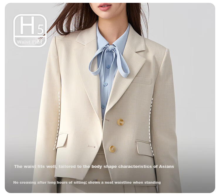 Miss Bird Gray Interview Blazer Women's Professional Commuter Lightweight Small Size Suit Jacket 10