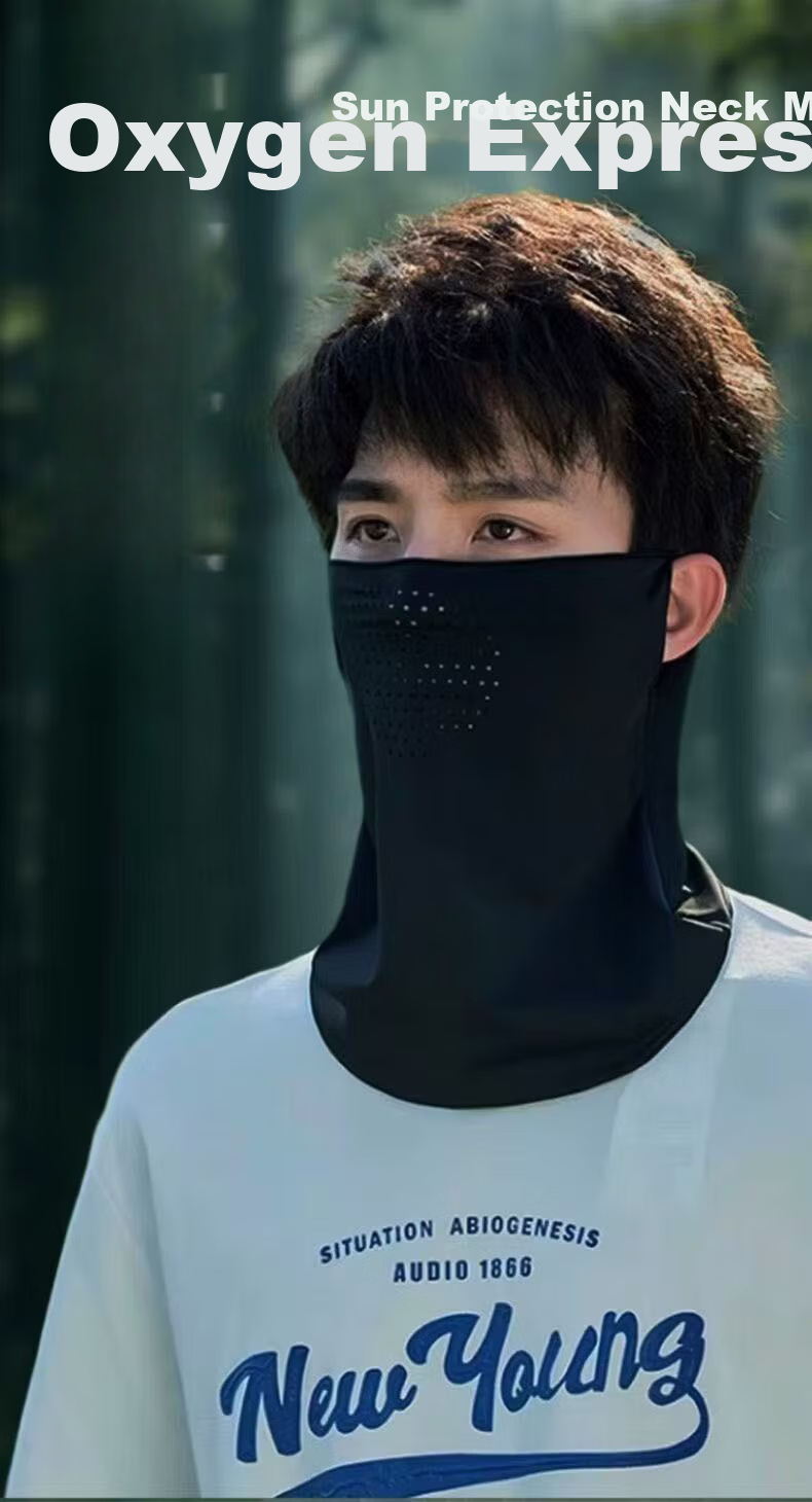 Dusenna Ice Silk Sun Protection Mask for Men, Cycling and Mountaineering, Summer UV Protection, Breathable 3D Full Face Sunshade Mask 7