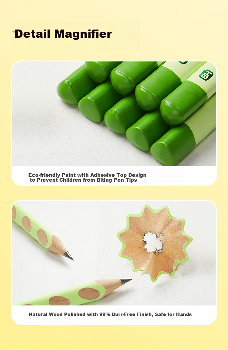 Mao Prince Elementary Student HB 2B Writing Hole Pencil Exam Special Card Marking Drawing Practice Pencil Back to School Gift Teacher's Day Gift 11