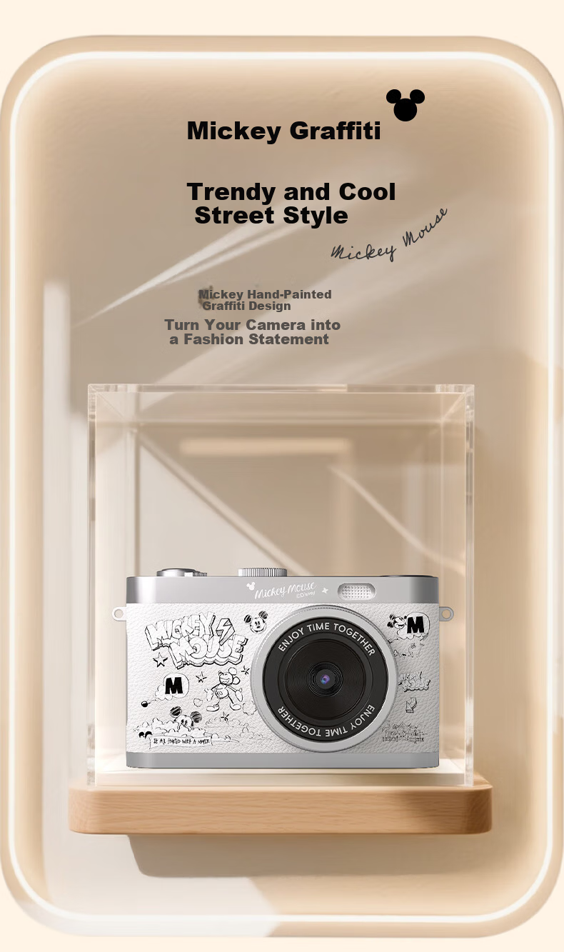 Disney Vintage CCD Camera Student Digital Camera New Instant Photo Video Camera New Year Birthday Gift 9