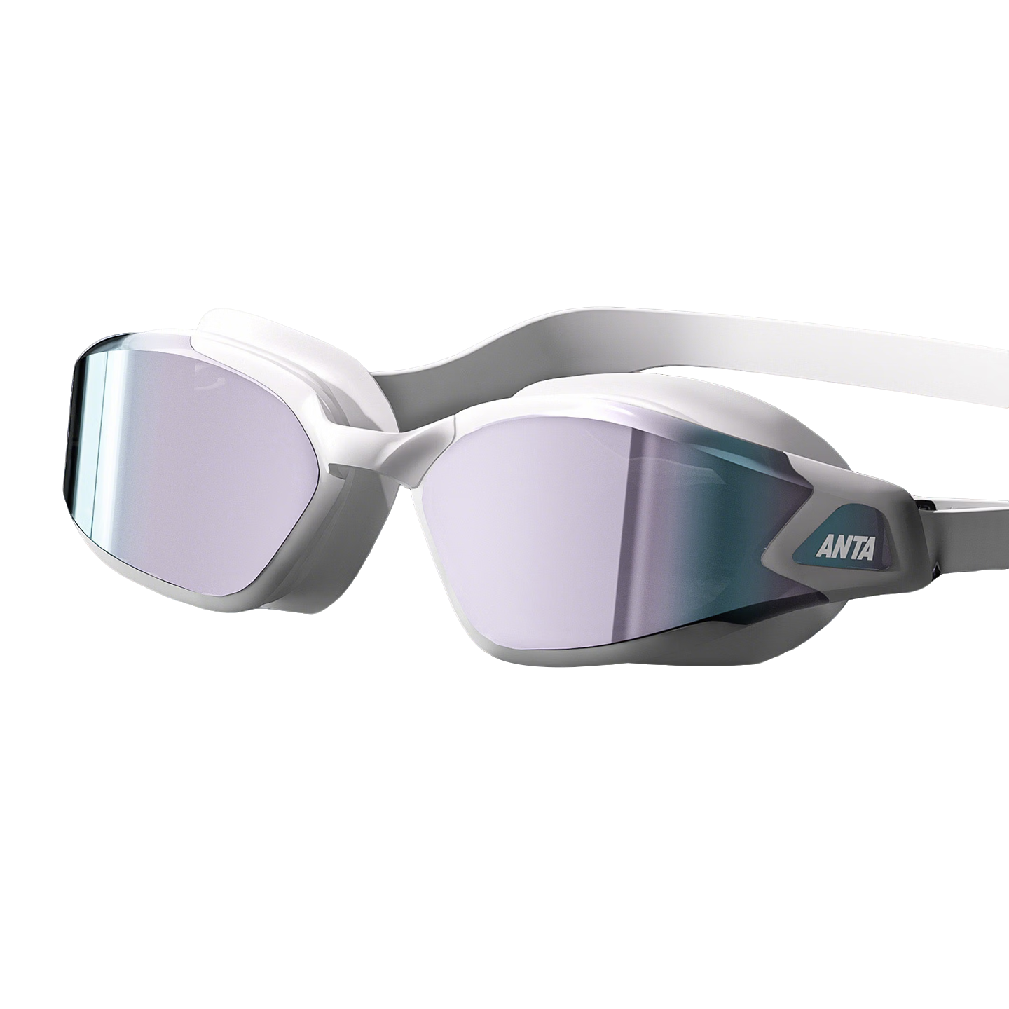 ANTA Swimming Goggles Unisex HD Anti-Fog Coated Large Frame Adult Prescription Professional Durable White 200°