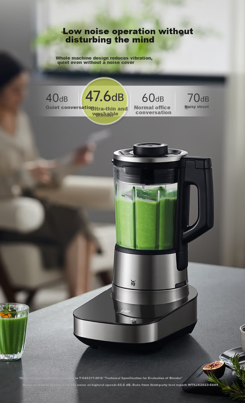 WMF Brushless Titanium Blade Blender Variable Frequency Noise Reduction 1.5L Hot and Cold Dual Use Waterproof Smart Control Panel Detachable Blade Grinder Food Processor 14
