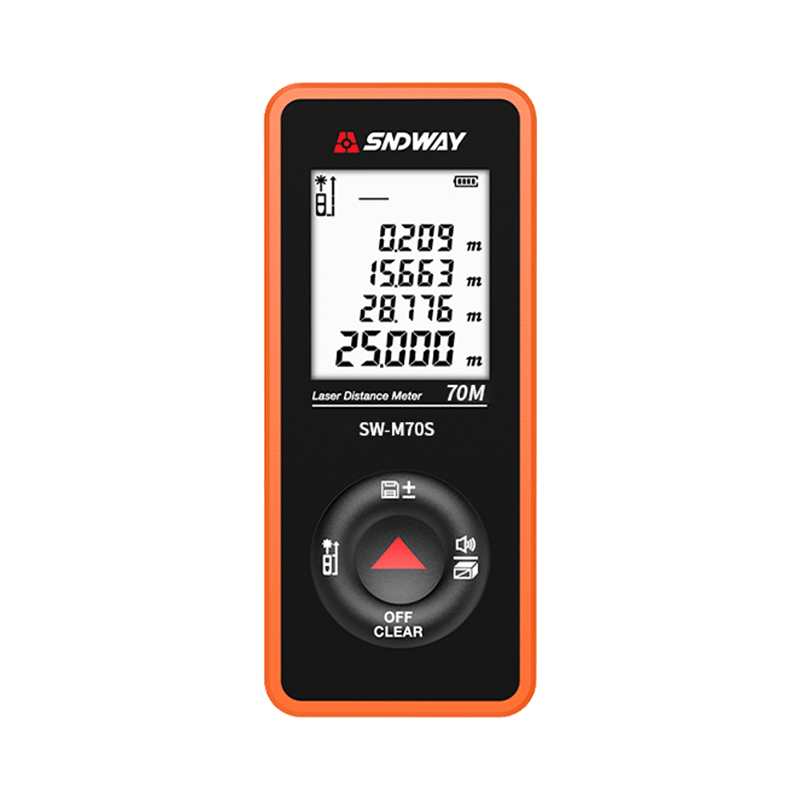 SNDWAY Laser Distance Meter SW-M70S Infrared Laser Rangefinder Electronic Laser Ruler Measurement Tool