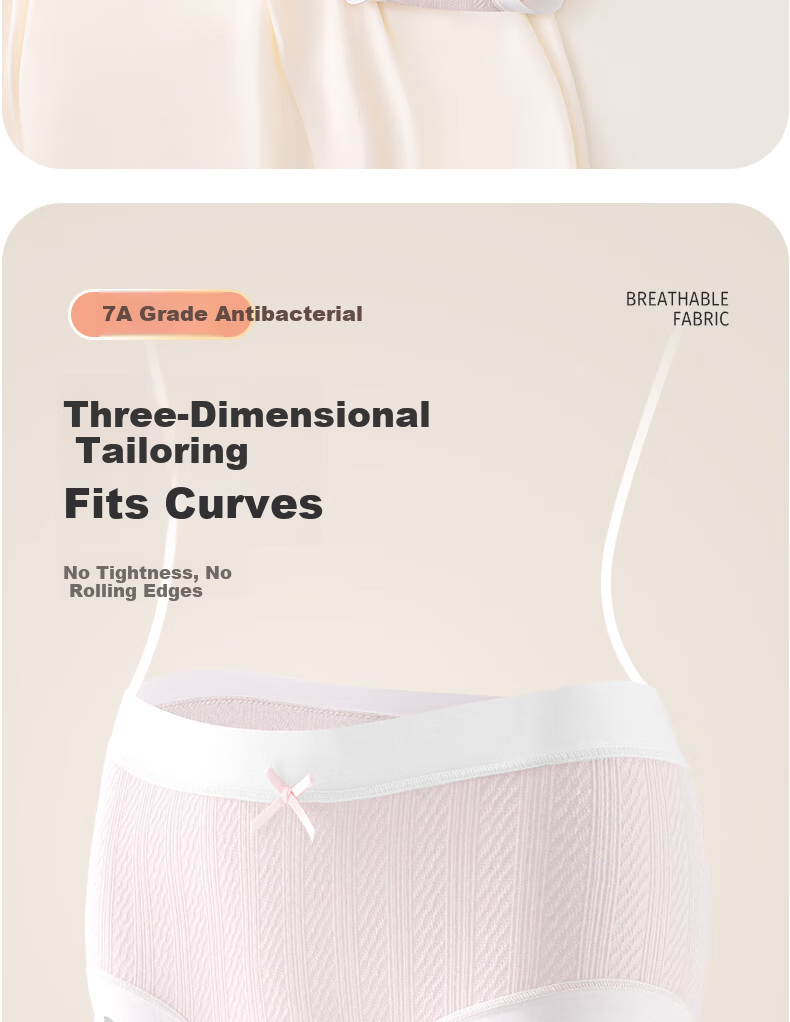 Langsha Girls' Cotton Briefs for Children, Junior High School, Triangle Underwear, Mid to Large Size, Developmental Stage, Class A 6
