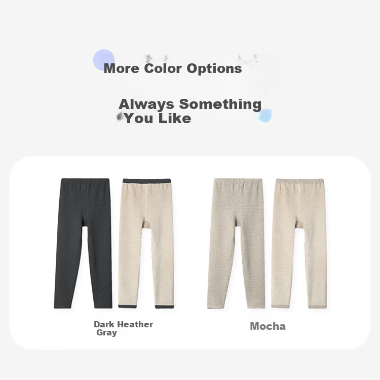 Jiusuiban Kids Thermal Pants Boys Autumn Winter Thickened Fleece Lined 7A Antibacterial Cashmere Cotton School Uniform Leggings 9