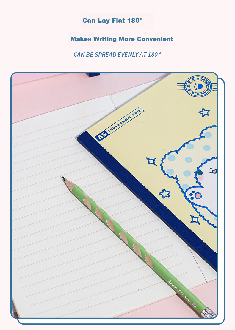GuangBo x Sanrio Collaboration Bear Series A5 40-Sheet Notebook Lined Student Diary SL941004 5