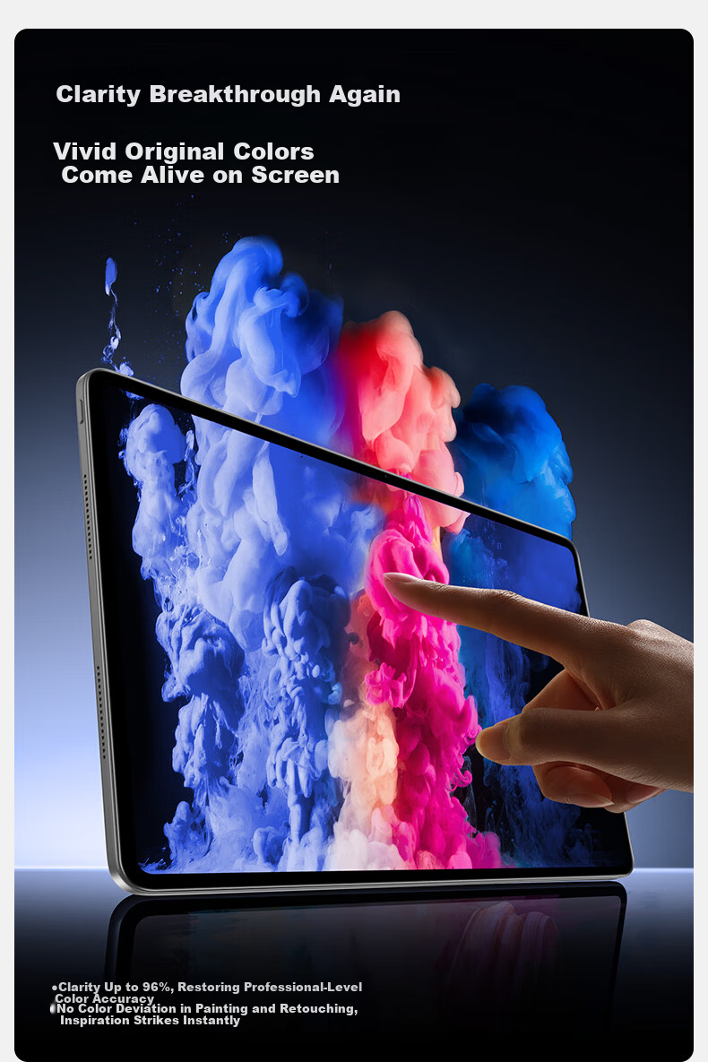 Shanmo Tempered Glass Screen Protector for OPPO Pad4 Pro and OnePlus Pad 2 Pro 13.2-inch Universal 2025 Full-Screen HD Dust-Free Installation Box 8