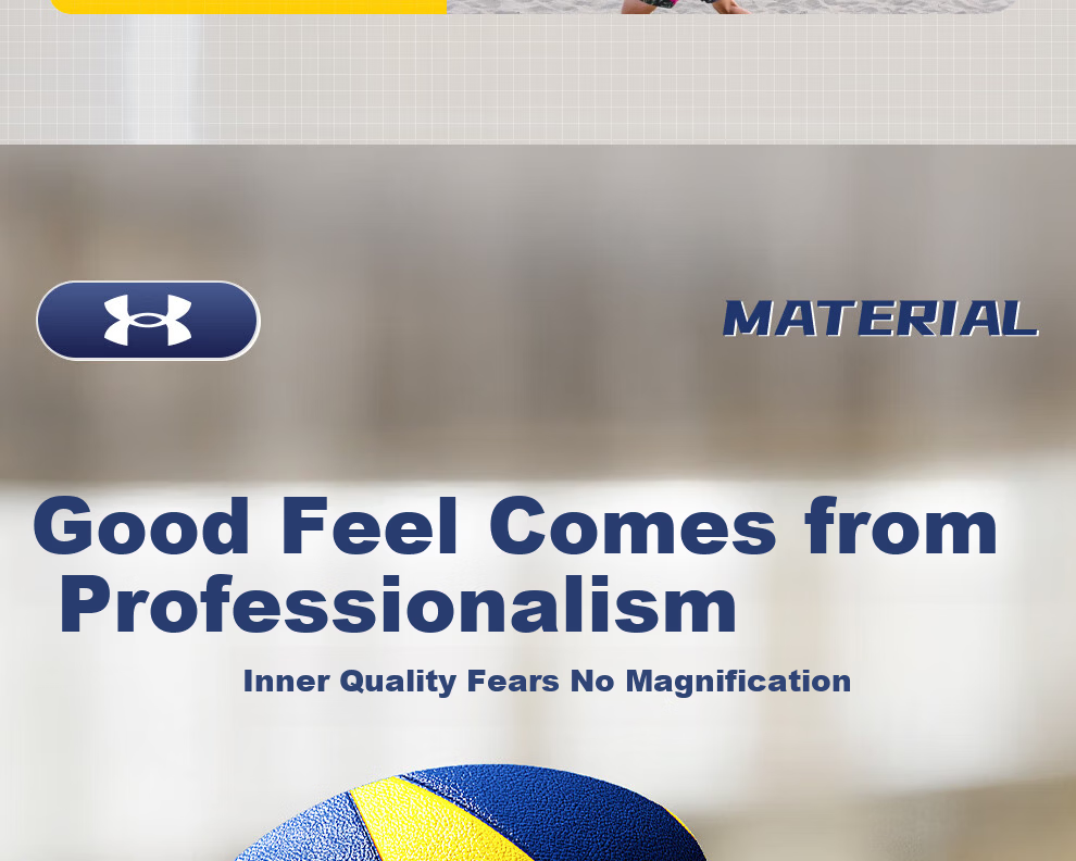 Under Armour Volleyball Training and Competition Ball for Middle School Exams, Adult and Children Soft and Hard Volleyball Size 5 4