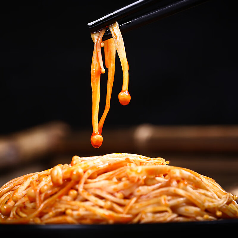 金大州金针菇小袋装500g 小吃零食下饭咸菜 孜然烧烤味 四川特产小食品